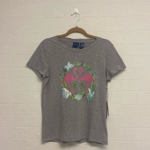 NWT T-shirts. Caribbean Joe flamingo graphic tee. Great Layering tee!